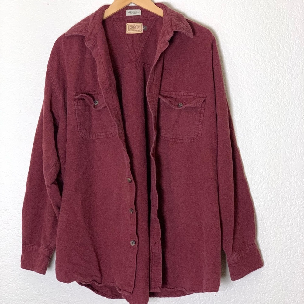 Schmidt | Casual button down flannel size extra large tall